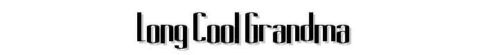 Long Cool Grandma font